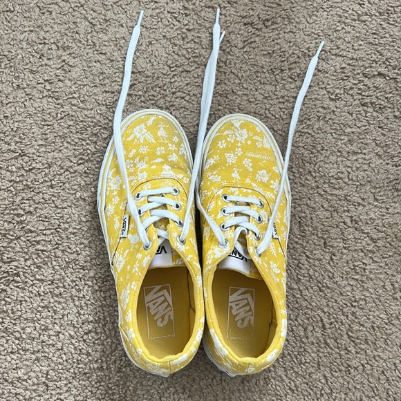 Vans Shoes - Yellow Floral Vans